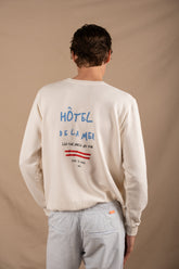 Sudadera Essential Hotel Blanco Crudo para Hombre diseño minimalista