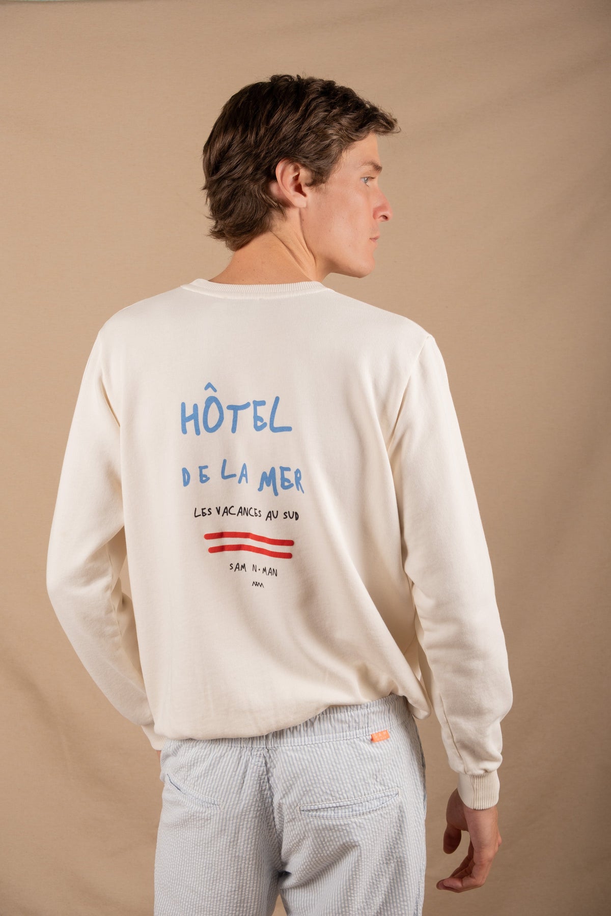 Sudadera Essential Hotel Blanco Crudo para Hombre color blanco crudo