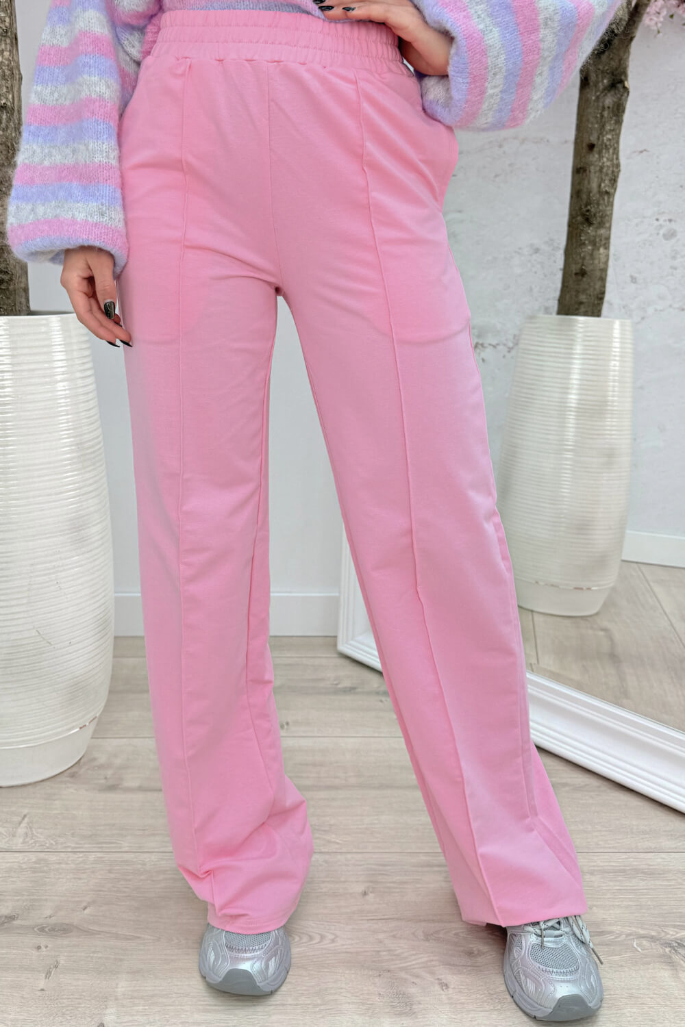 Pantalón Wide Leg de Tiro Alto vista frontal completa